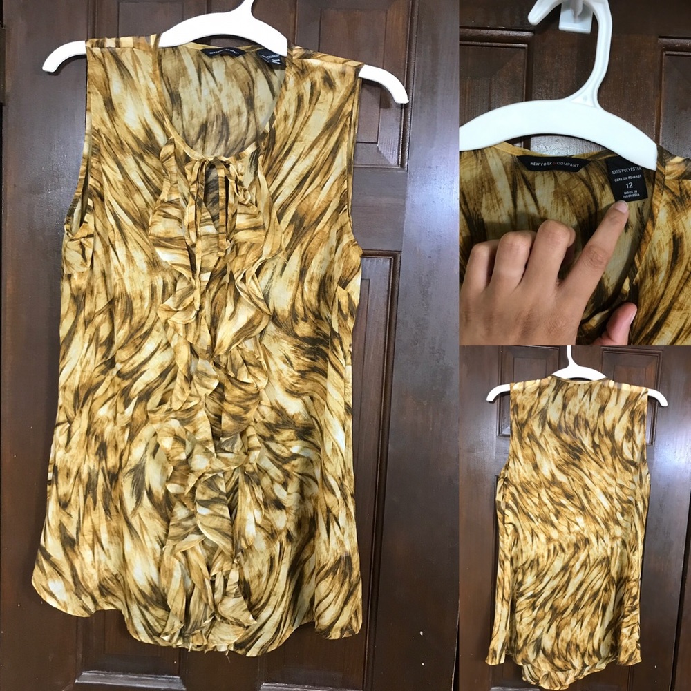 New York and Company Ruffle Blouse